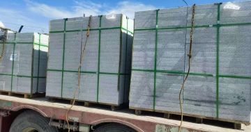 吴忠 芝麻白花岗岩地铺石装车日常