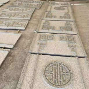 吴忠 白麻花岗岩外墙立面雕刻板