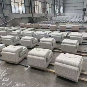 吴忠 白麻花岗岩异形加工-石凳，坐凳