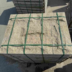 吴忠 黄金麻花岗岩石材自然面蘑菇石成品