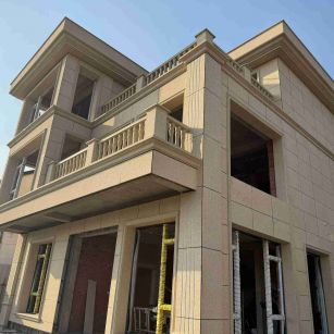 吴忠 黄金麻花岗岩石材荔枝面外墙干挂效果展示