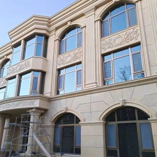 吴忠 黄金麻花岗岩别墅外墙干挂