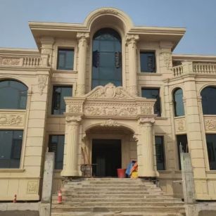 吴忠 黄金麻花岗岩别墅外墙干挂