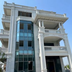 吴忠 白麻花岗岩别墅外墙干挂效果展示