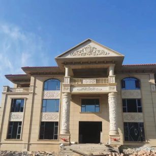 吴忠 黄金麻花岗岩别墅外墙干挂