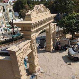 吴忠 黄金麻荔枝面花岗岩别墅门楼