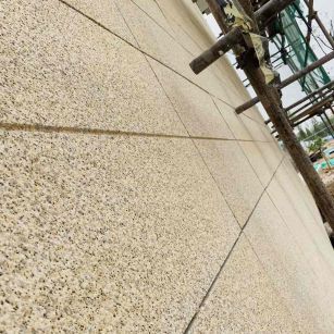 吴忠 黄金麻花岗岩荔枝面外墙干挂石材效果示例