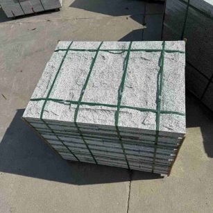 吴忠 白麻花岗岩石材自然面蘑菇石成品