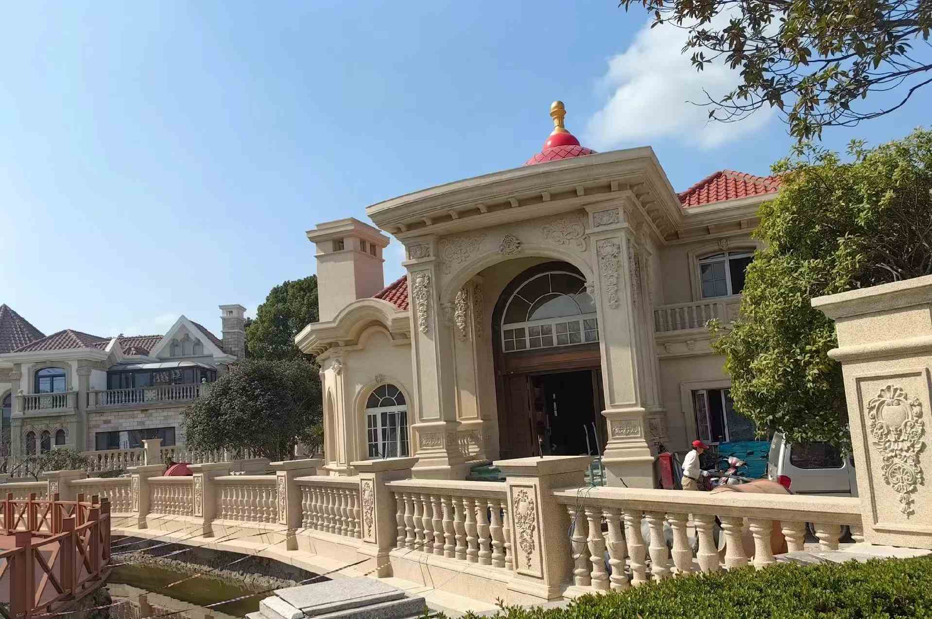 吴忠 黄金麻花岗岩欧式别墅