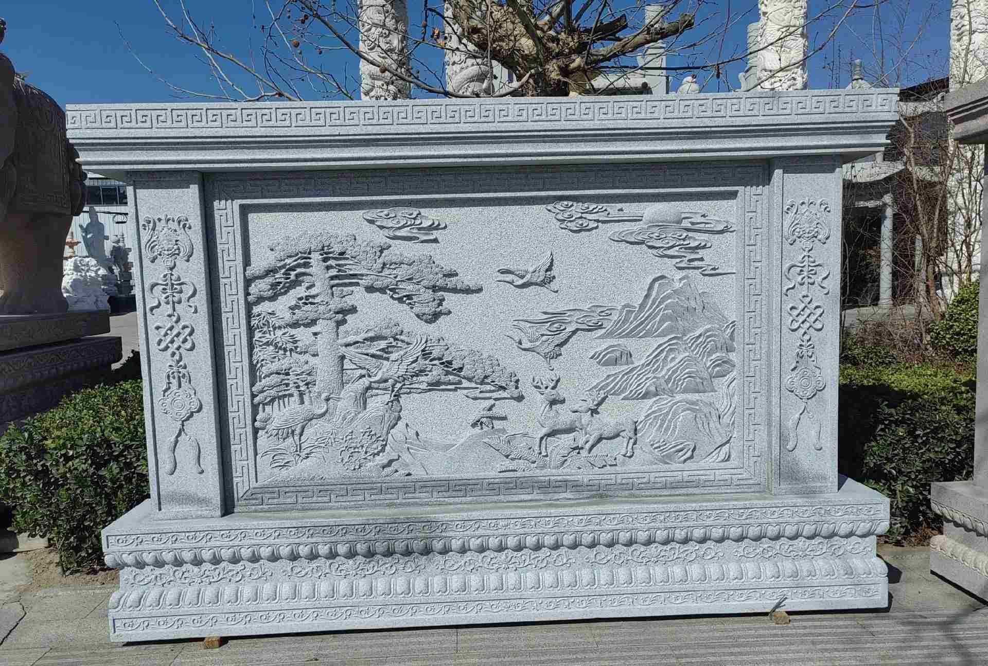 吴忠 芝麻白大型照壁，屏风，影壁