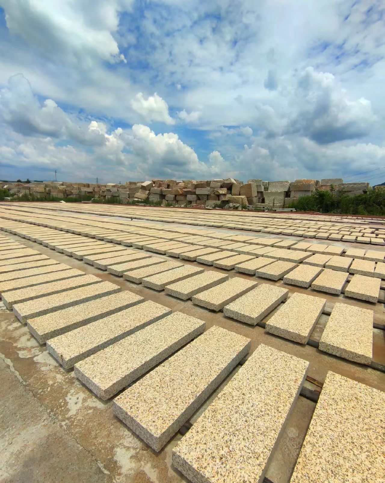 吴忠 黄金麻花岗岩荔枝面地铺石防护中