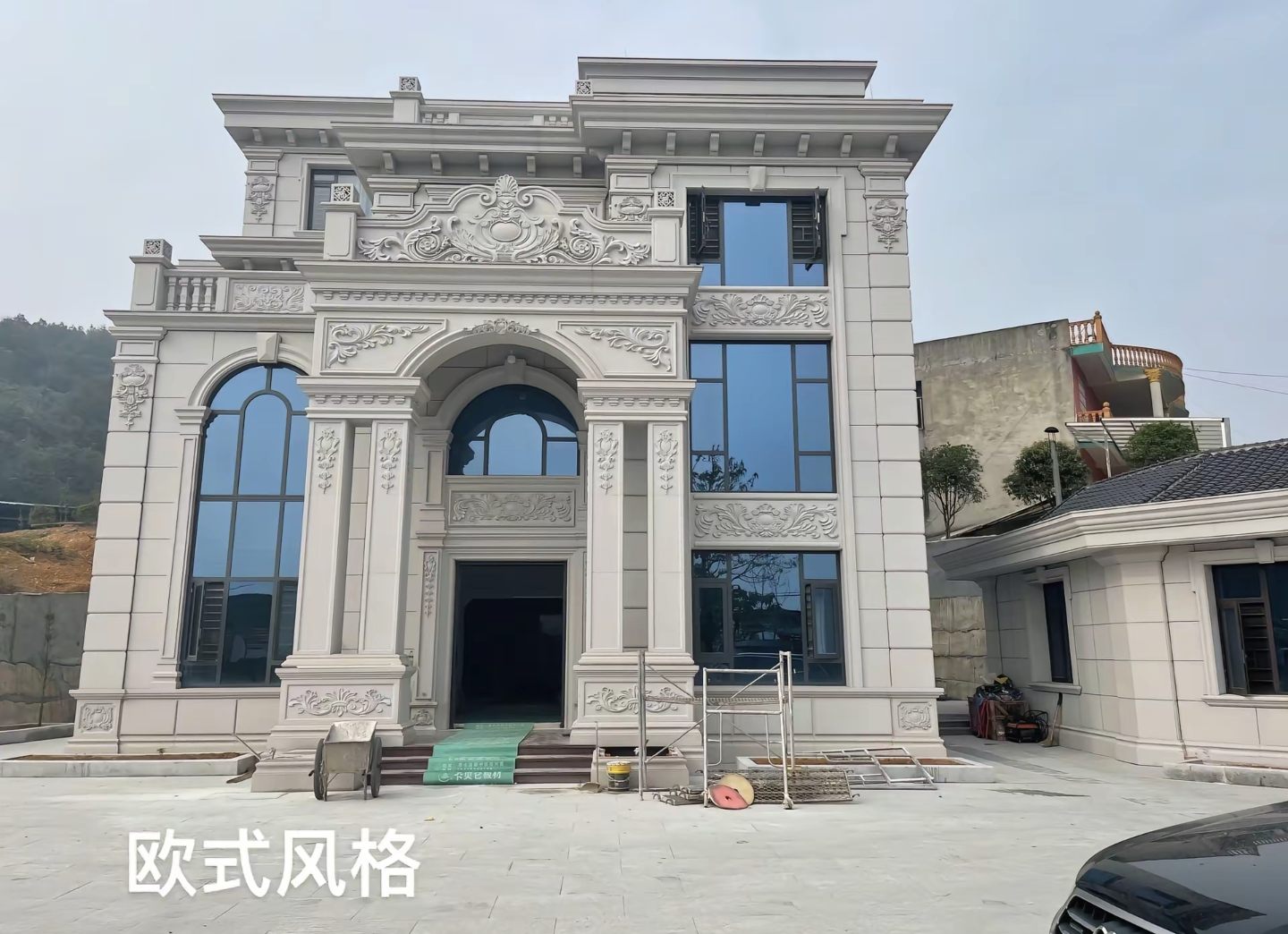 吴忠 白麻花岗岩别墅外墙干挂