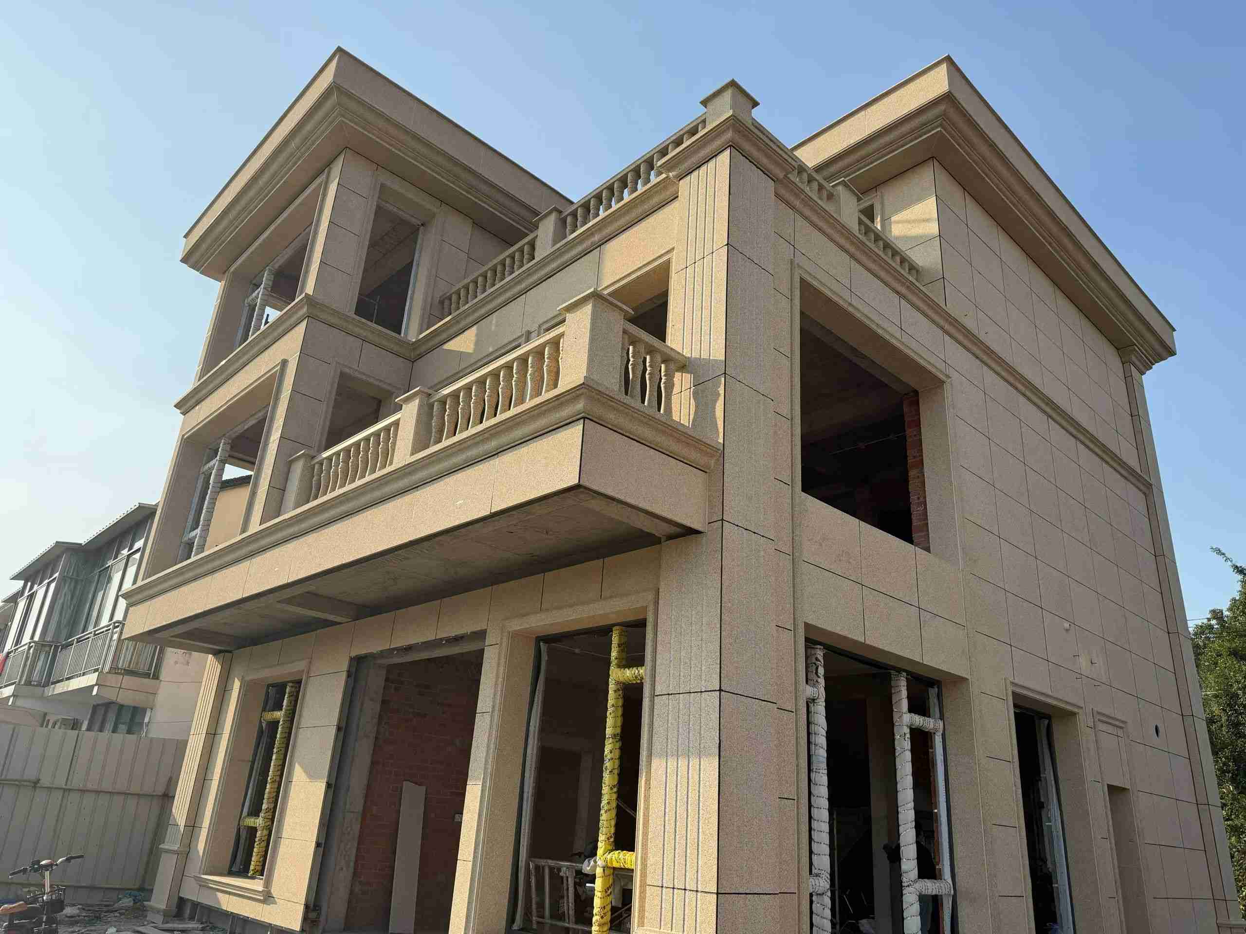 吴忠 黄金麻花岗岩石材荔枝面外墙干挂效果展示