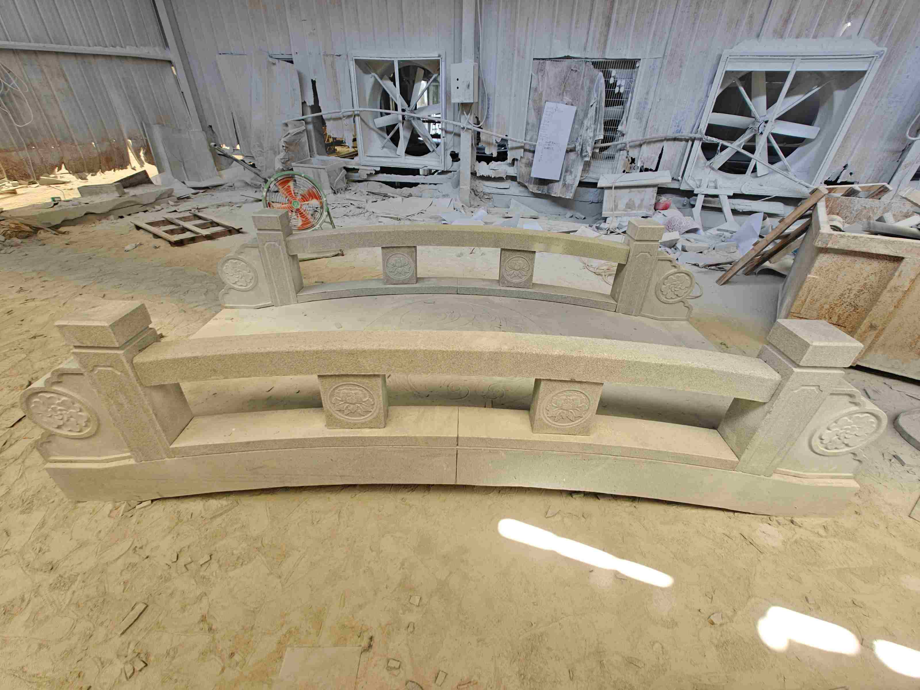 吴忠 芝麻灰花岗岩异形加工-拱桥，石桥