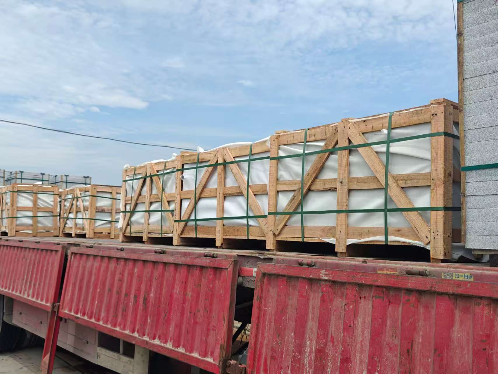 吴忠 芝麻白花岗岩地铺石出口专车-泰国游