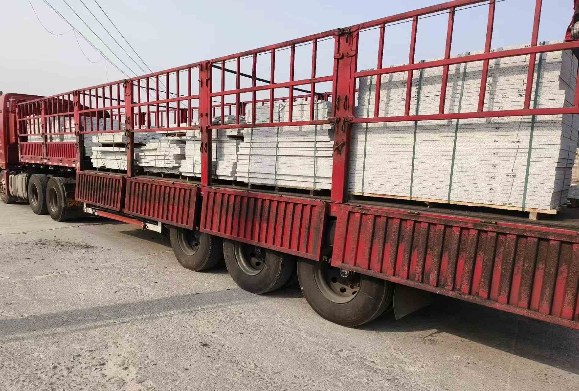 吴忠 白麻荔枝面外墙干挂，工厂装车日常