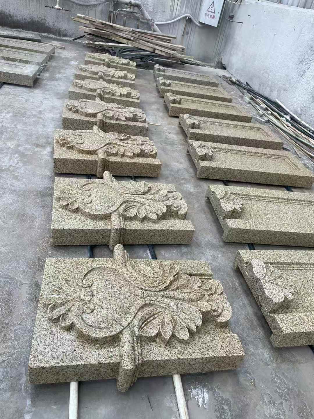 吴忠 黄金麻花岗岩别墅外墙雕刻板